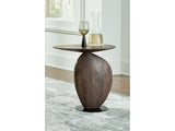 Cormmet Brown/Black Accent Table - Ornate Home
