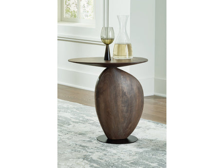 Cormmet Brown/Black Accent Table - Ornate Home