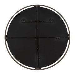 Cornelia Bronze/Black Round Mirror - Ornate Home