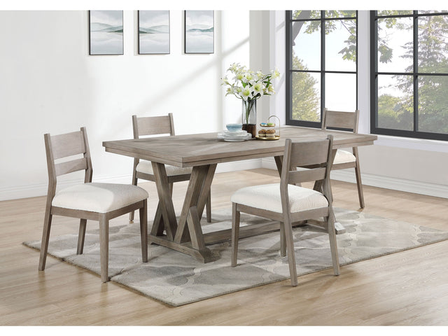 Cornelia Coastal Grey 5-piece Dining Room Set - Ornate Home