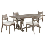 Cornelia Coastal Grey 5-piece Dining Room Set - Ornate Home