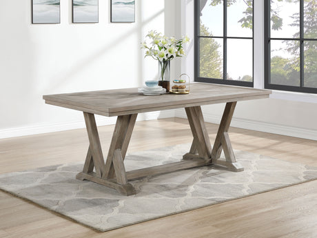 Cornelia Coastal Grey Dining Room Table - Ornate Home