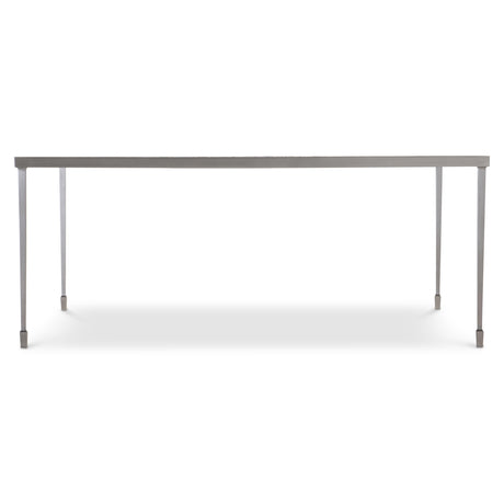 Cornelia Glazed Stainless Steel Cocktail Table - Ornate Home