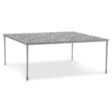 Cornelia Glazed Stainless Steel Cocktail Table - Ornate Home