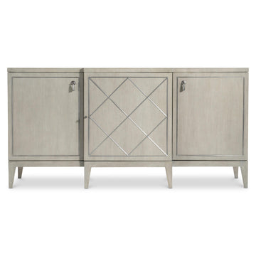 Cornelia Glazed Stainless Steel/Nebbia Buffet - Ornate Home