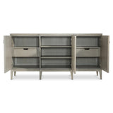 Cornelia Glazed Stainless Steel/Nebbia Buffet - Ornate Home