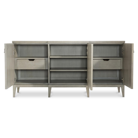 Cornelia Glazed Stainless Steel/Nebbia Buffet - Ornate Home