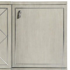 Cornelia Glazed Stainless Steel/Nebbia Buffet - Ornate Home