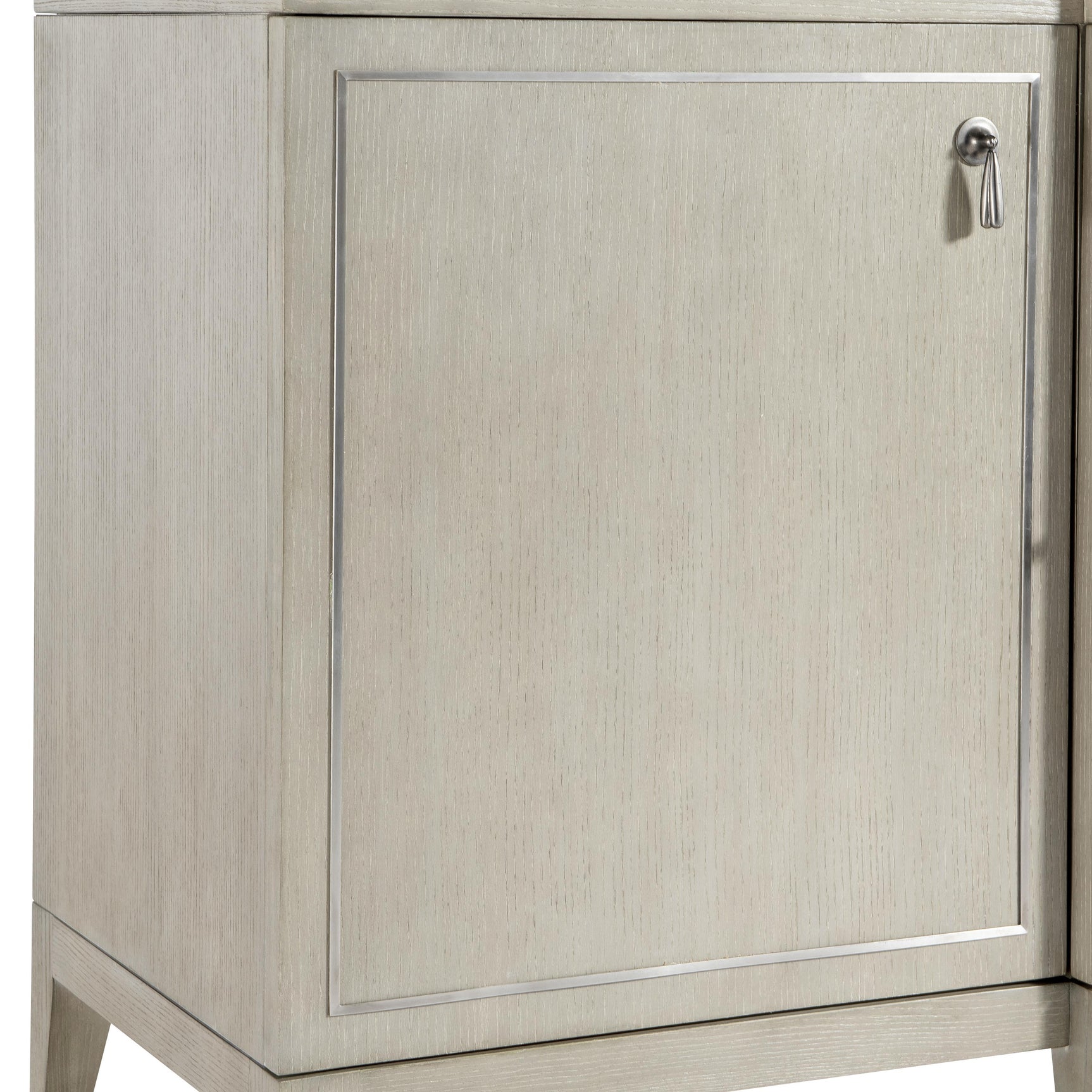 Cornelia Glazed Stainless Steel/Nebbia Buffet - Ornate Home