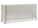 Cornelia Glazed Stainless Steel/Nebbia Buffet - Ornate Home