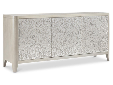 Cornelia Glazed Stainless Steel/Nebbia Buffet - Ornate Home