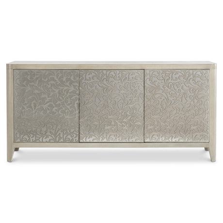 Cornelia Glazed Stainless Steel/Nebbia Buffet - Ornate Home