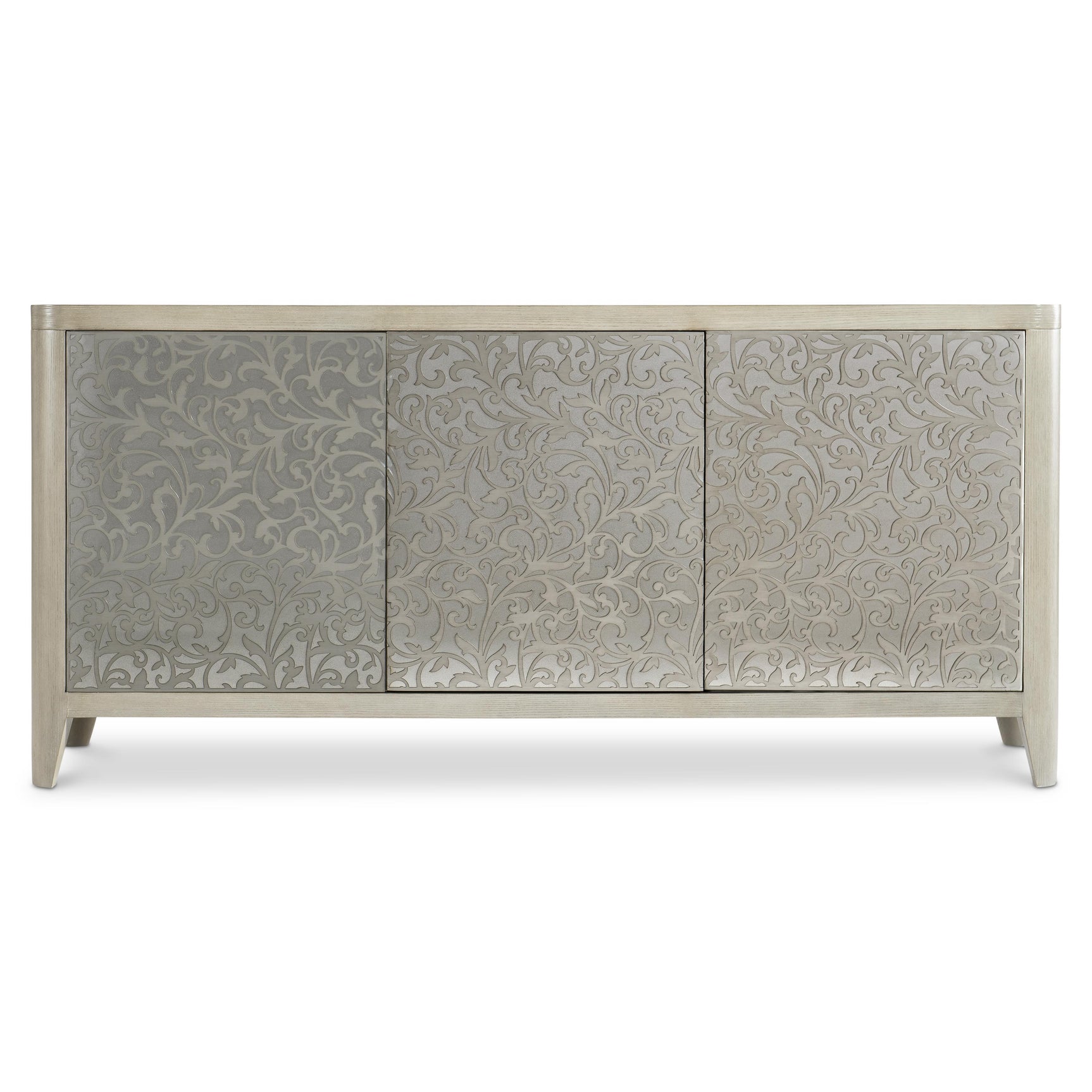 Cornelia Glazed Stainless Steel/Nebbia Buffet - Ornate Home