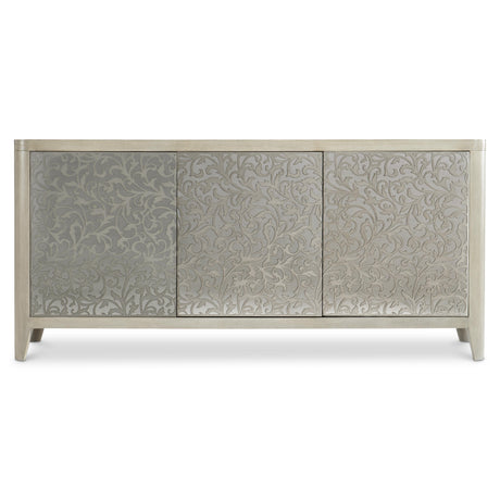 Cornelia Glazed Stainless Steel/Nebbia Buffet - Ornate Home