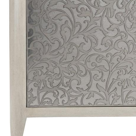 Cornelia Glazed Stainless Steel/Nebbia Buffet - Ornate Home