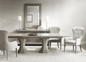 Cornelia Glazed Stainless Steel/Nebbia Buffet - Ornate Home