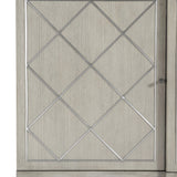 Cornelia Glazed Stainless Steel/Nebbia Entertainment Credenza - Ornate Home