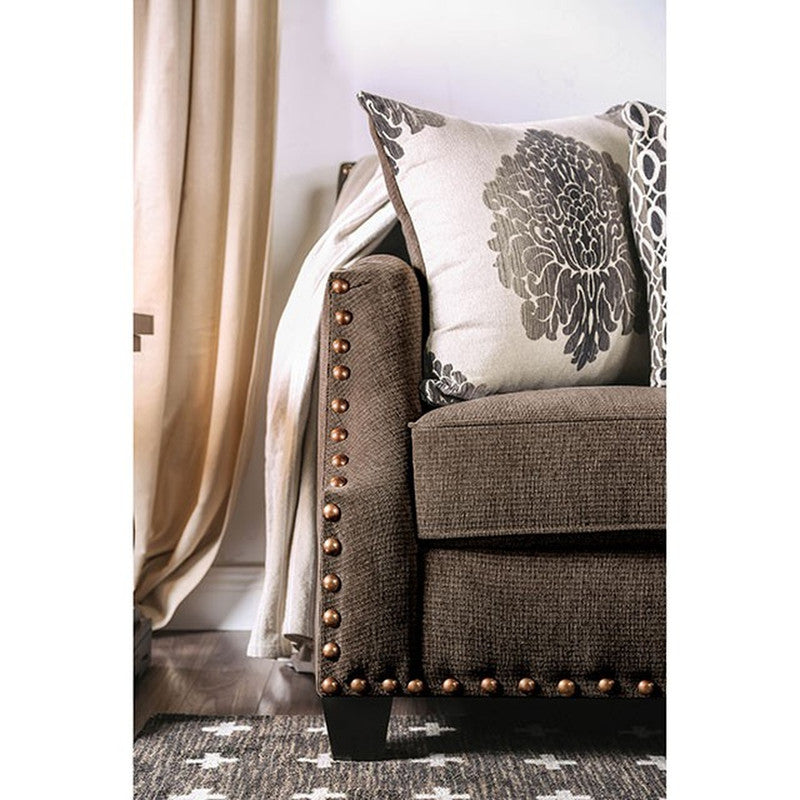 Cornelia Light Brown Loveseat - Ornate Home