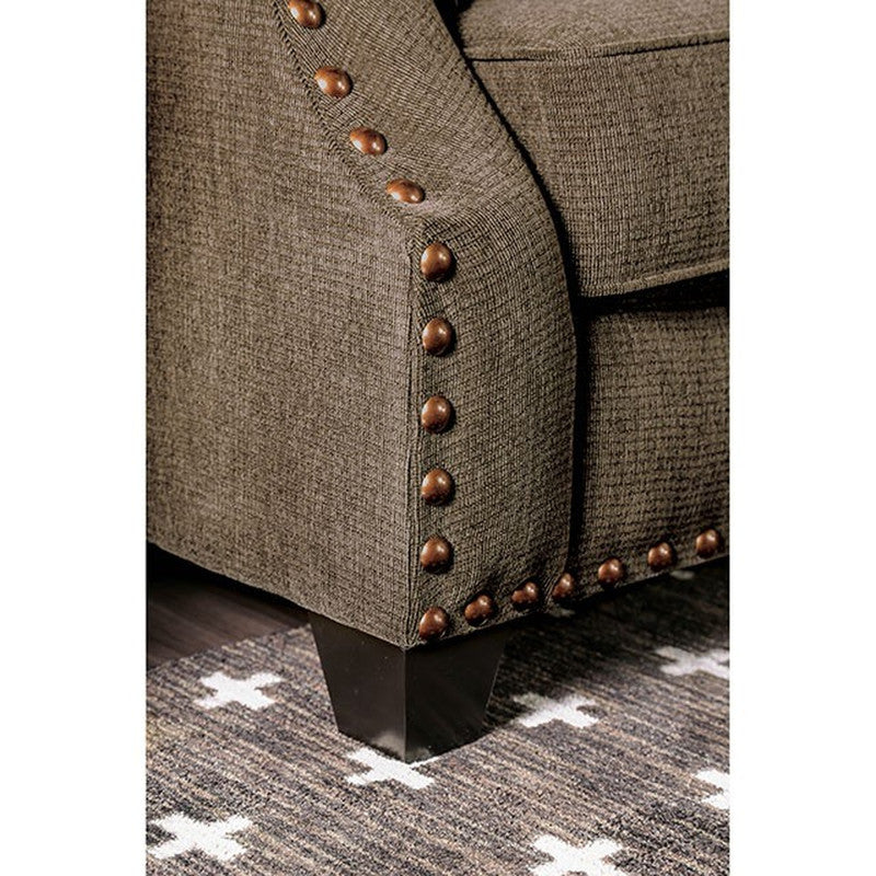Cornelia Light Brown Loveseat - Ornate Home