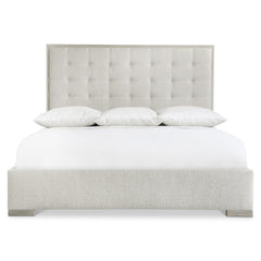 Cornelia Nebbia/White/Cream Panel King Bed - Ornate Home