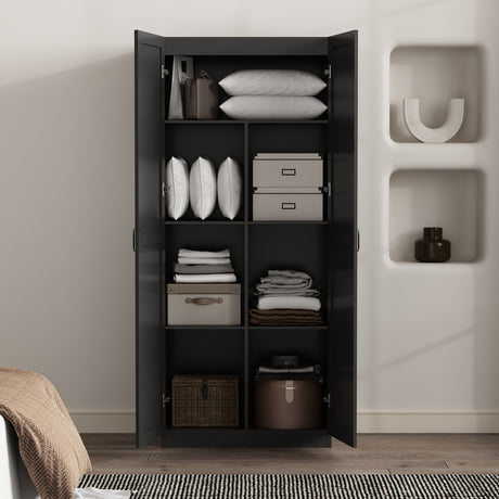 Cornelia Storage Closet 1.0 in Black - Ornate Home