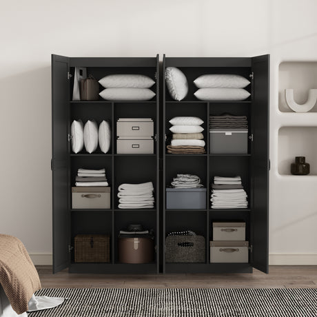 Cornelia Storage Closet 1.0 in Black (set of 2) - Ornate Home