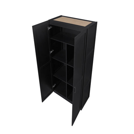 Cornelia Storage Closet 1.0 in Black (set of 2) - Ornate Home