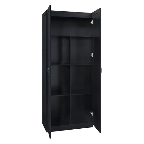 Cornelia Storage Closet 1.0 in Black (set of 2) - Ornate Home