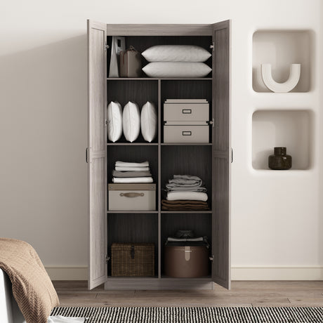 Cornelia Storage Closet 1.0 in Grey - Ornate Home