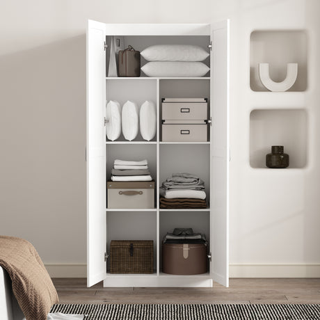 Cornelia Storage Closet 1.0 in White - Ornate Home