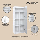 Cornelia Storage Closet 1.0 in White (set of 2) - Ornate Home