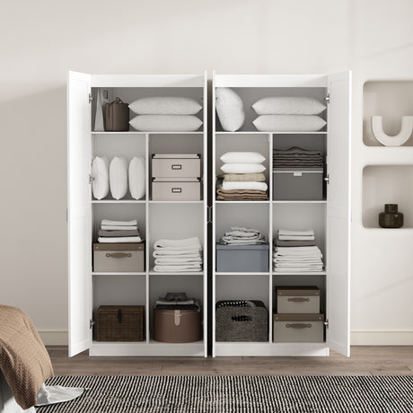 Cornelia Storage Closet 1.0 in White (set of 2) - Ornate Home