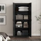 Cornelia Storage Closet 2.0 in Black - Ornate Home