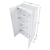 Cornelia Storage Closet 2.0 in White (set of 2) - Ornate Home