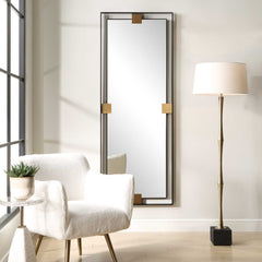 Cornerstone Black/Gold Oversized Mirror - Ornate Home