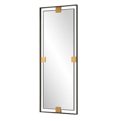 Cornerstone Black/Gold Oversized Mirror - Ornate Home
