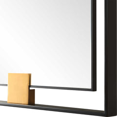 Cornerstone Black/Gold Oversized Mirror - Ornate Home