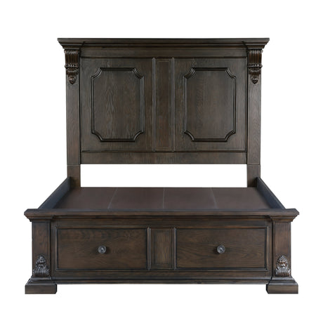 Cornwall Espresso Queen Platform Bed - Ornate Home
