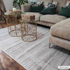 Corom Beige Outdoor Area Rug - Clearance - Ornate Home