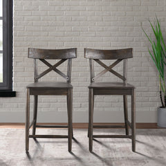 Coronado Chocolate 24'' Counter Stool - Ornate Home