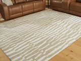 Corrbell Beige/White Large Rug (Online Special Price) - Ornate Home