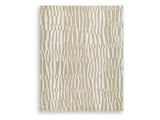 Corrbell Beige/White Large Rug - Ornate Home