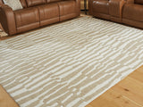 Corrbell Beige/White Large Rug - Ornate Home