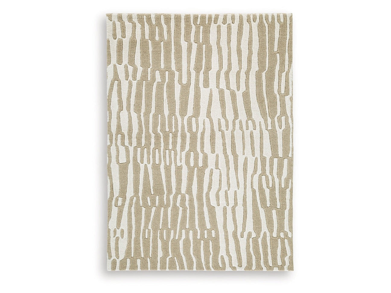 Corrbell Beige/White Medium Rug (Online Special Price) - Ornate Home