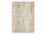 Corrbell Beige/White Medium Rug - Ornate Home