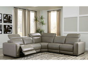 Correze Gray 5pc Power Reclining Sectional (Online Special Price) - Ornate Home