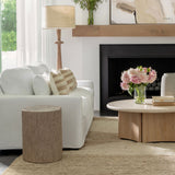 Corrina Dark Natural & Beige Floor Lamp - Ornate Home