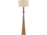 Corrina Dark Natural & Beige Floor Lamp - Ornate Home