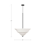 Corrina White Large Pendant Lamp - Ornate Home