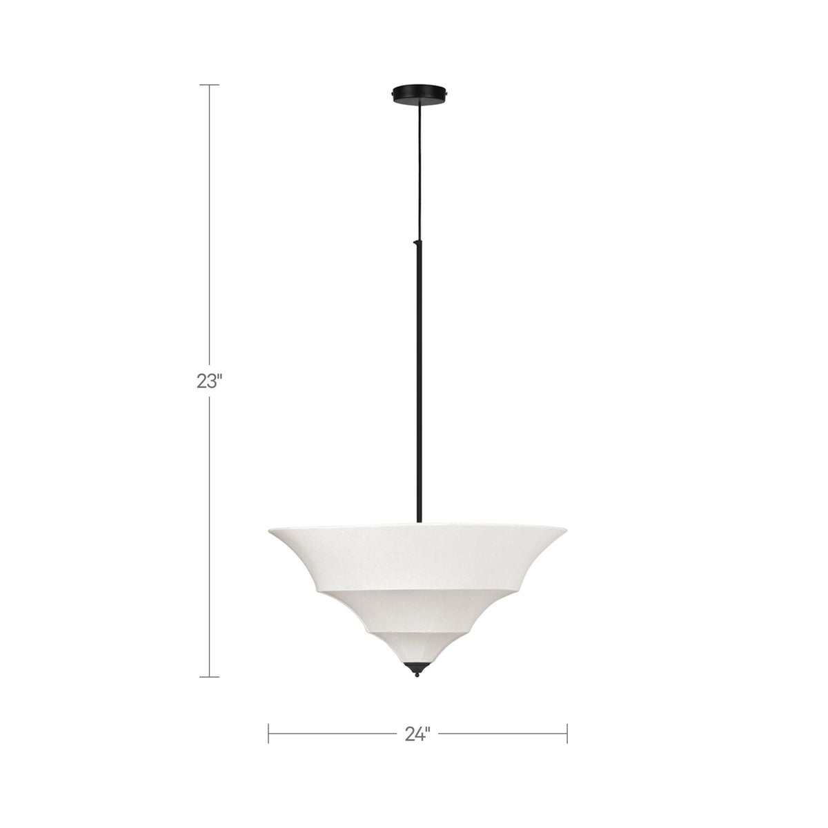 Corrina White Large Pendant Lamp - Ornate Home